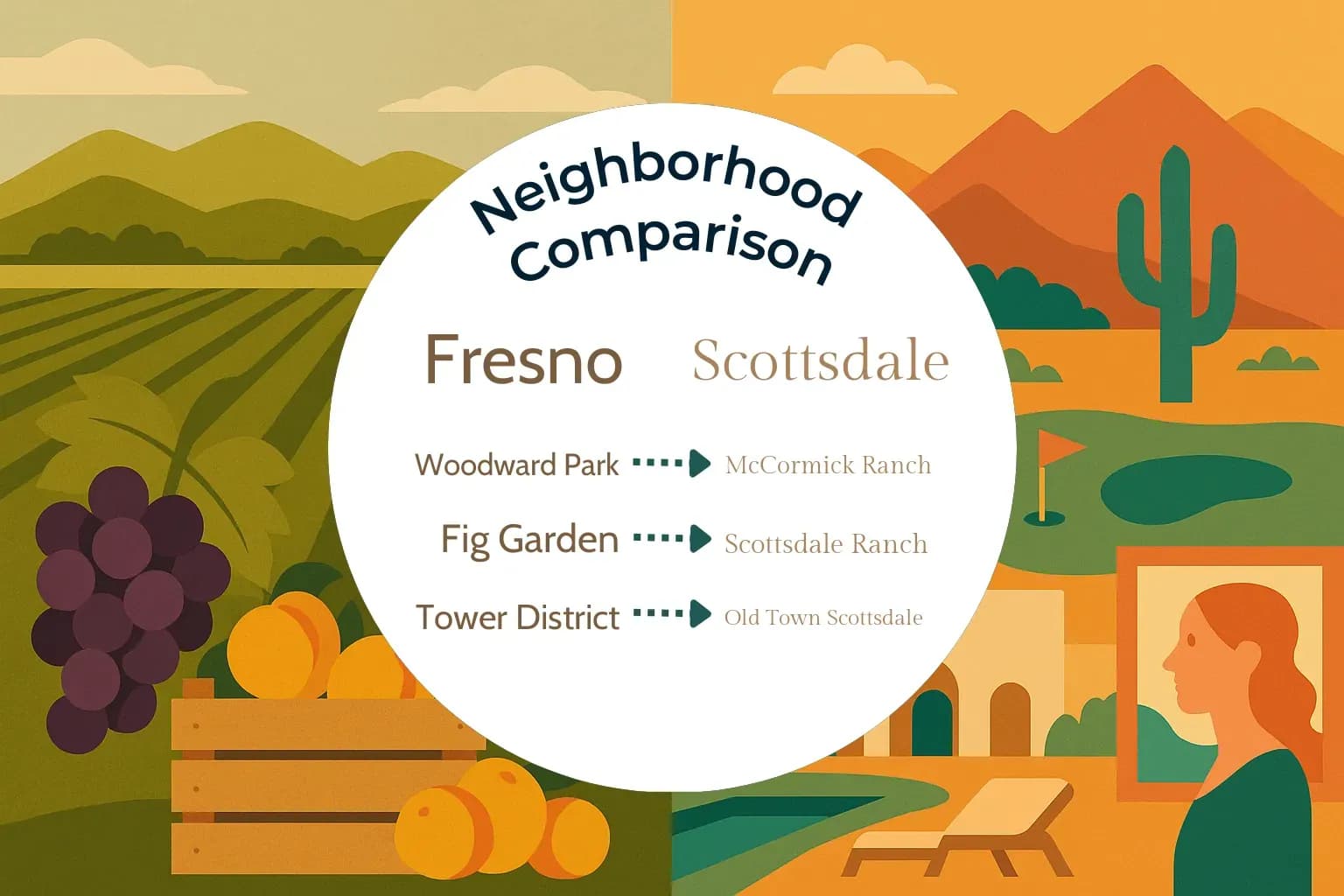 Fresno vs Scottsdale Neighborhood Comparison