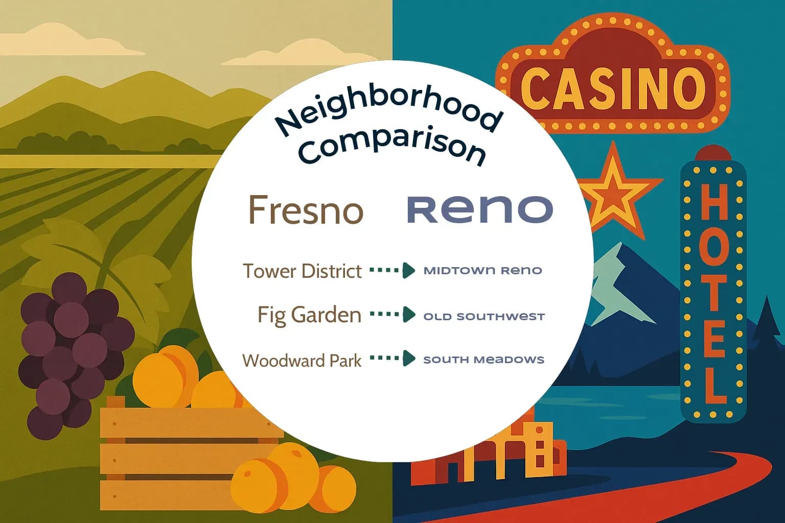 Fresno vs Reno Neighborhood Comparison