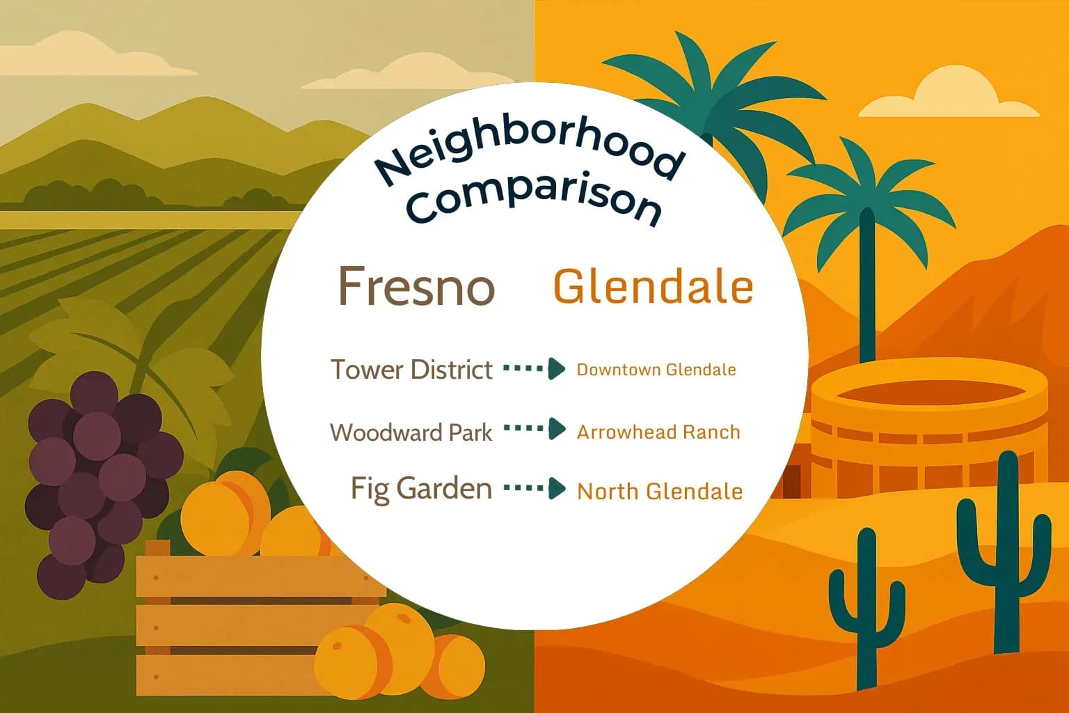 Fresno vs Glendale Neighborhood Comparison