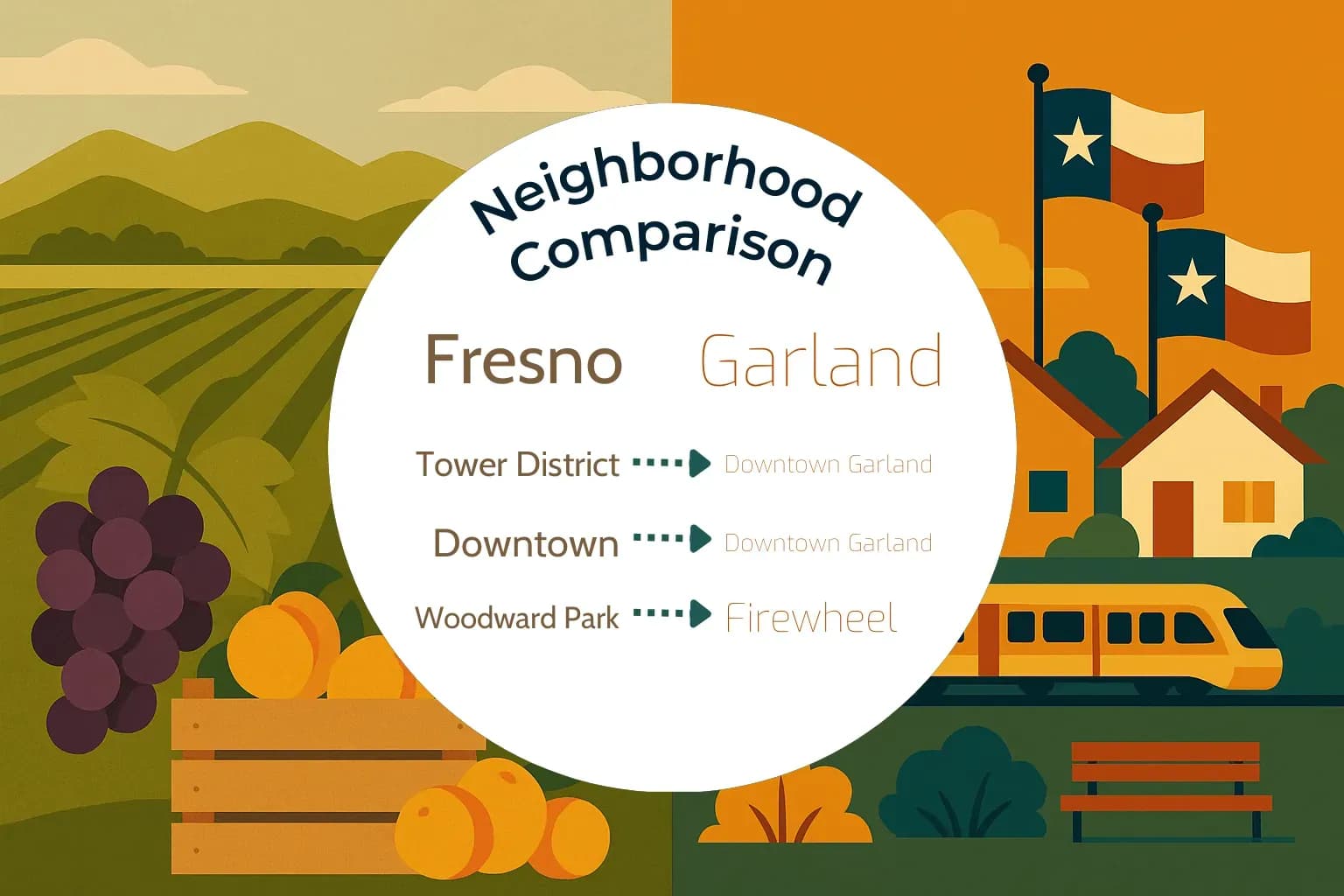 Fresno vs Garland Neighborhood Comparison