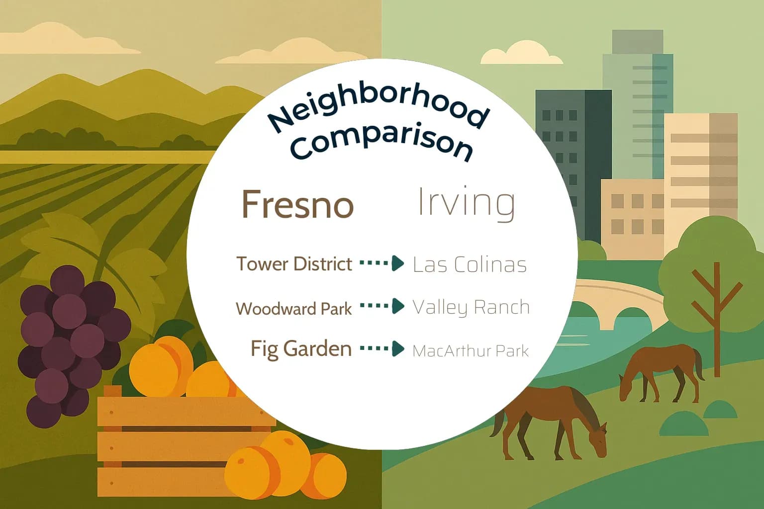 Fresno vs Irving Neighborhood Comparison