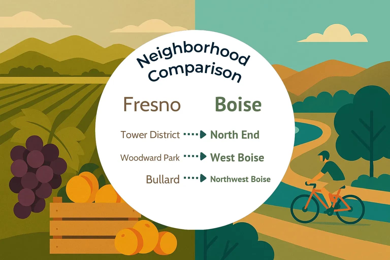 Fresno vs Boise Neighborhood Comparison