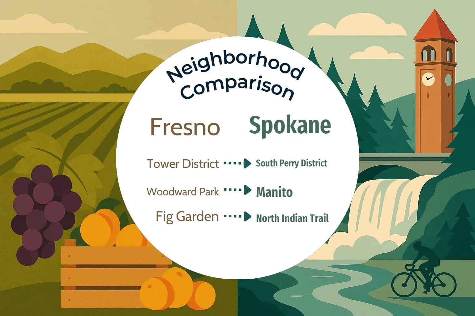 Fresno vs Spokane Neighborhood Comparison