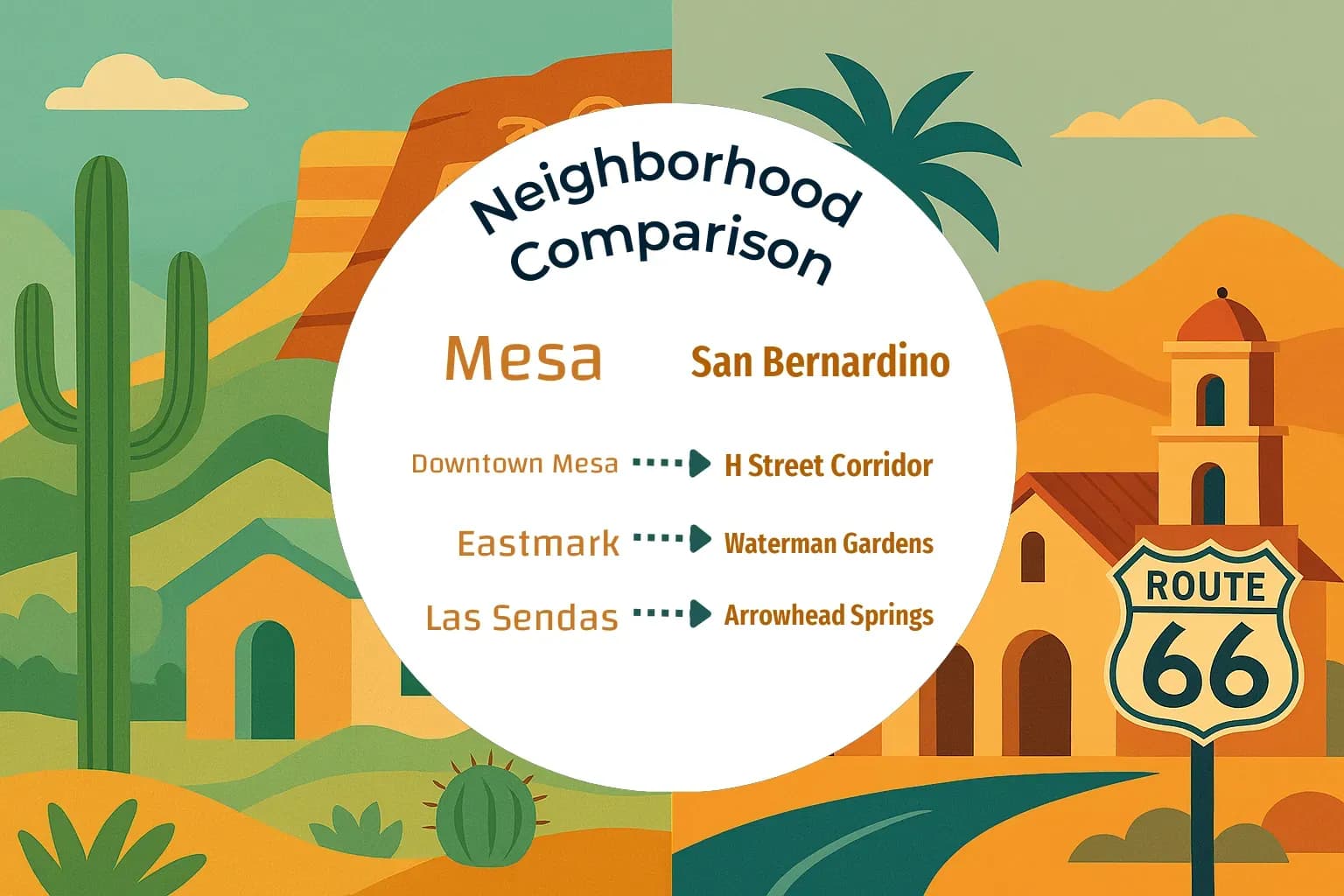 Mesa vs San Bernardino Neighborhood Comparison