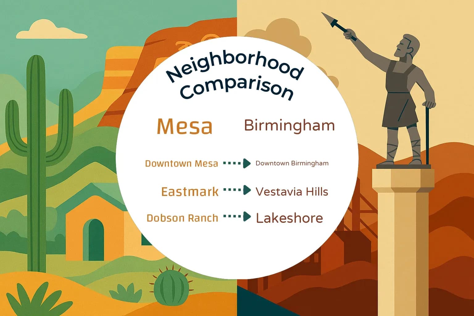 Mesa vs Birmingham Neighborhood Comparison