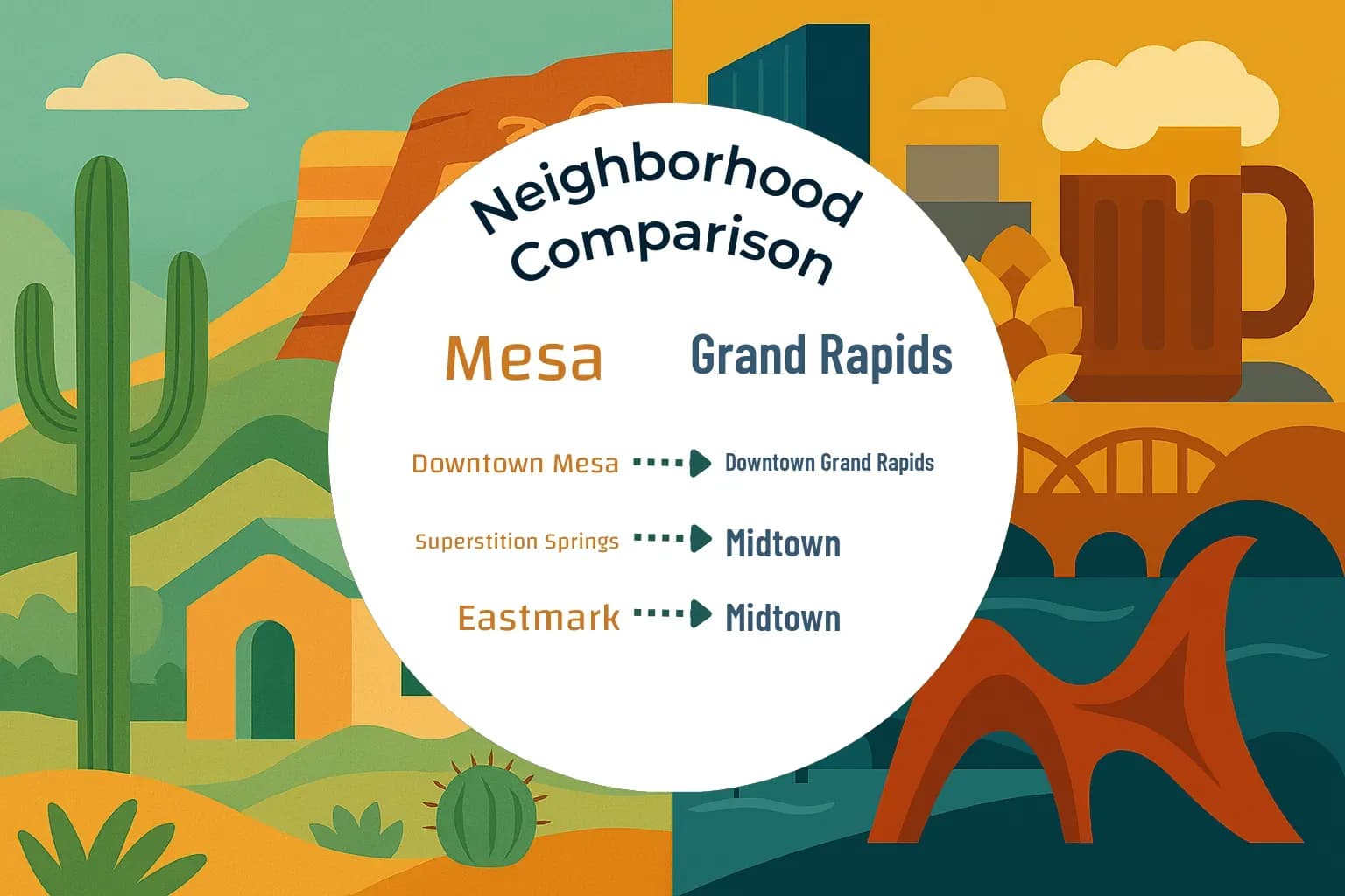 Mesa vs Grand Rapids Neighborhood Comparison