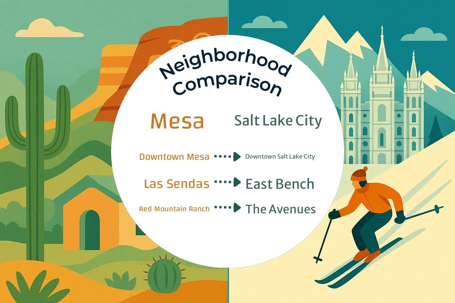 Mesa vs Salt Lake City Neighborhood Comparison