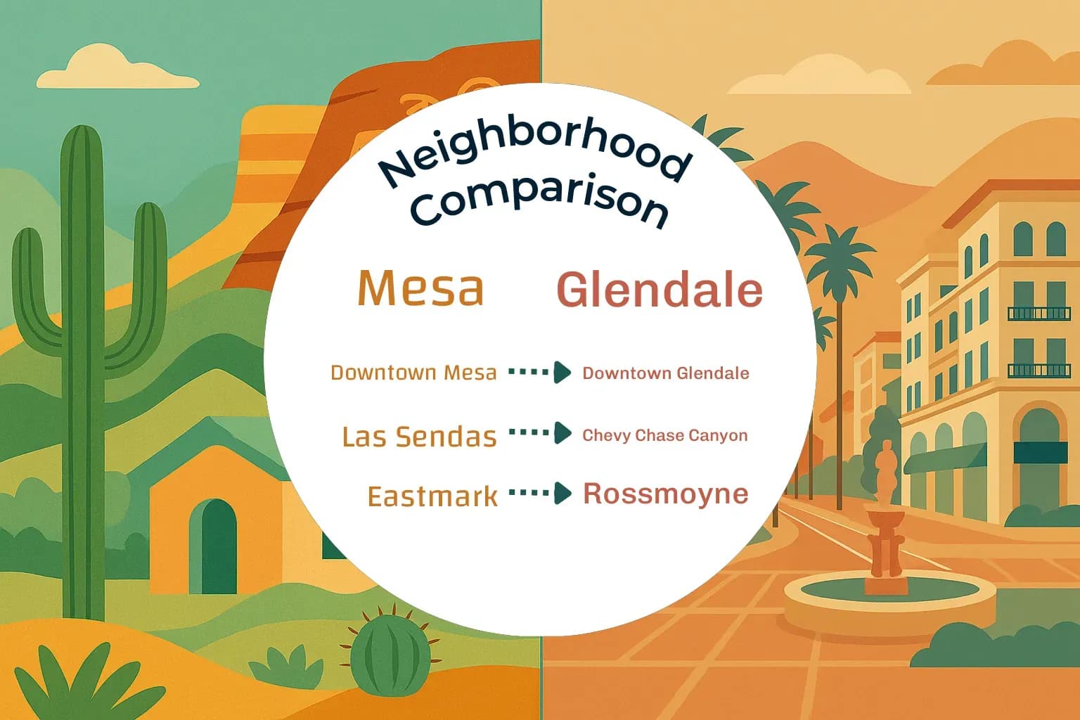 Mesa vs Glendale Neighborhood Comparison