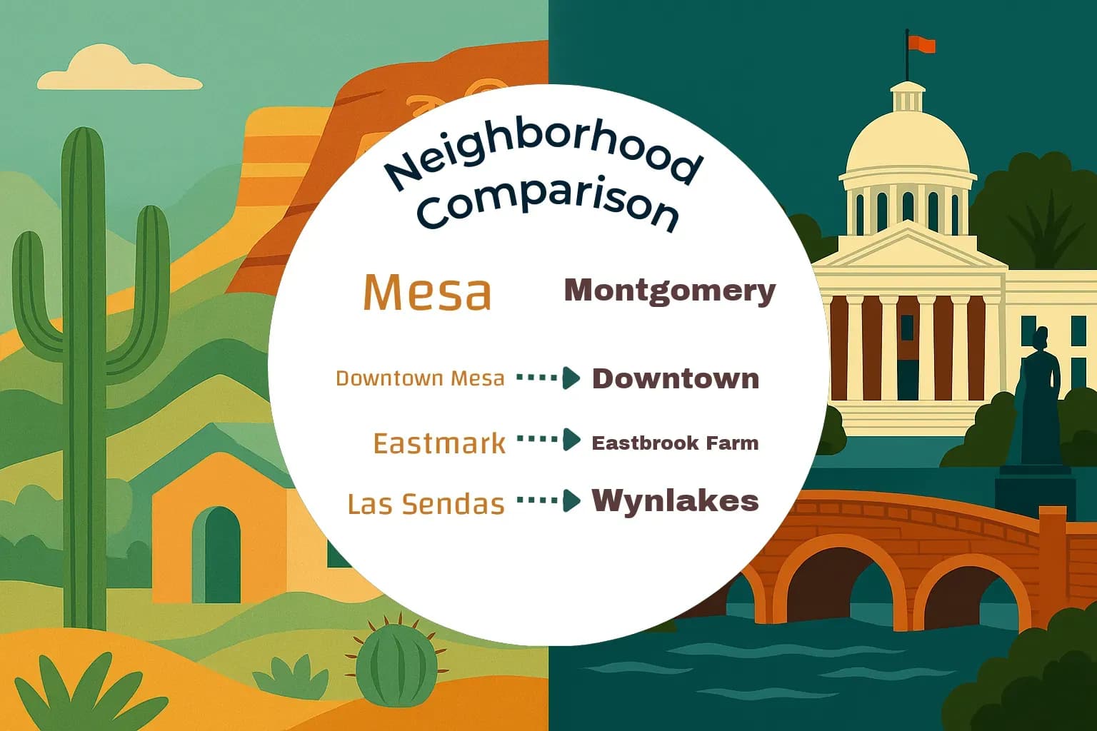 Mesa vs Montgomery Neighborhood Comparison