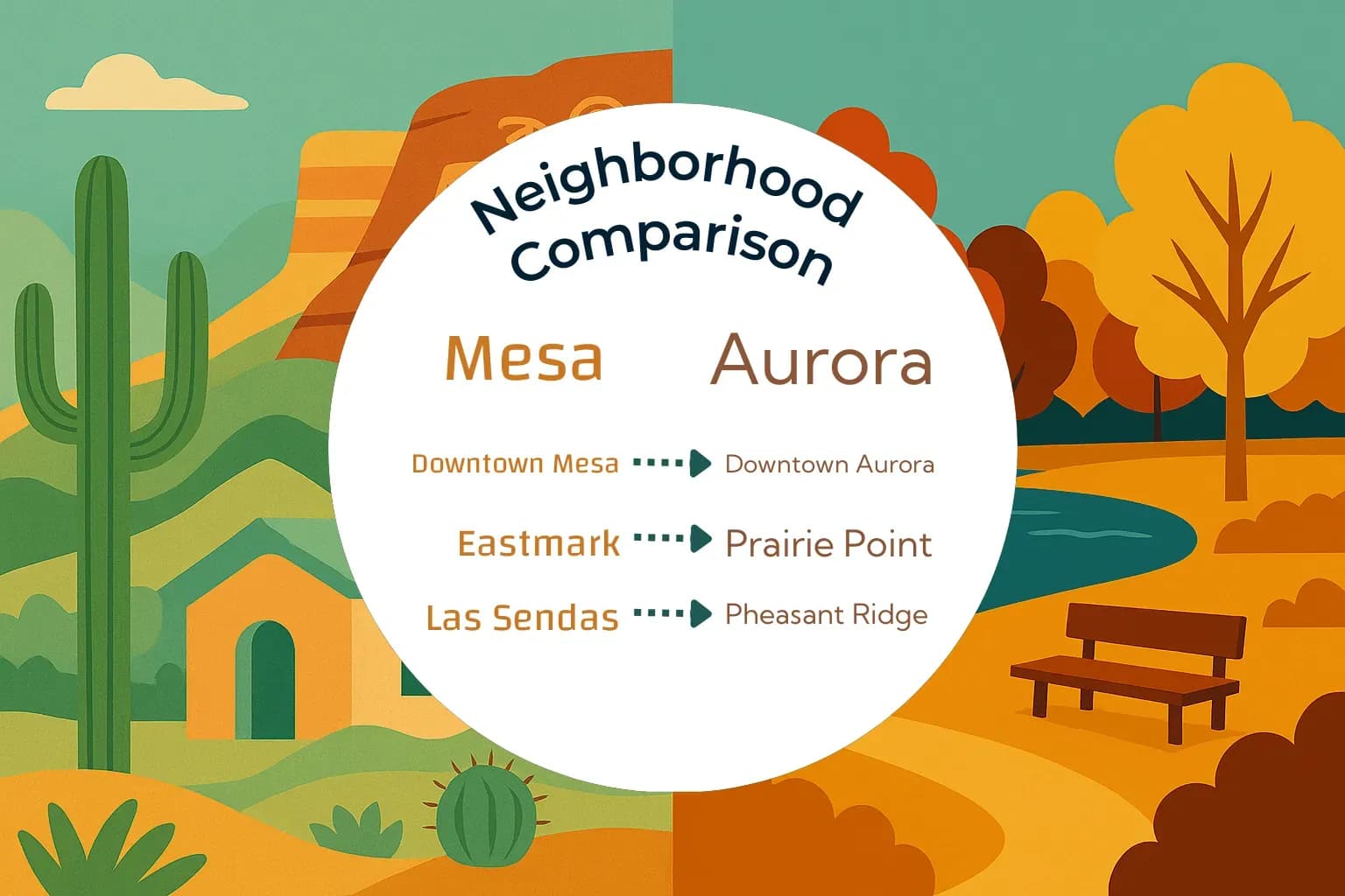 Mesa vs Aurora Neighborhood Comparison