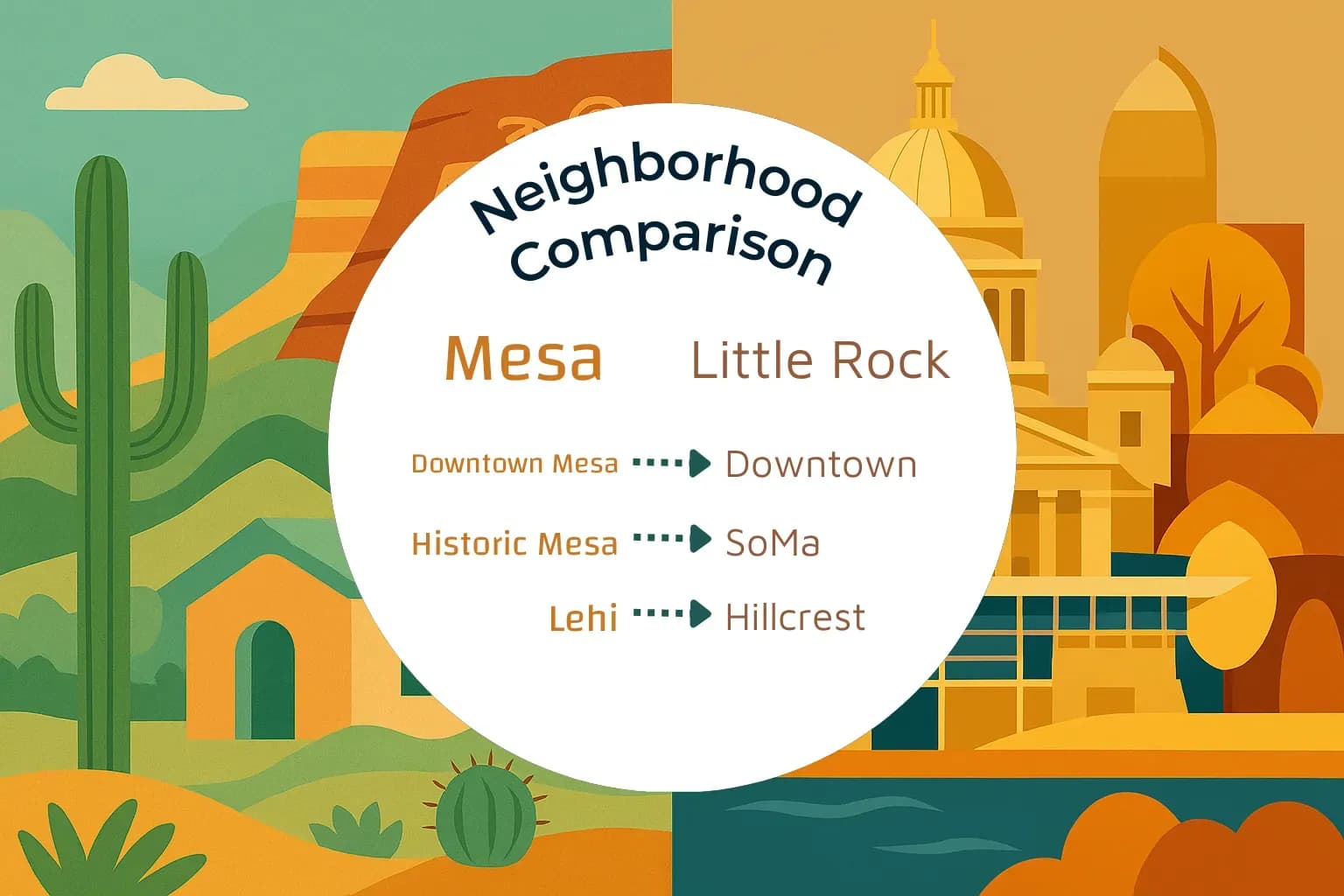 Mesa vs Little Rock Neighborhood Comparison