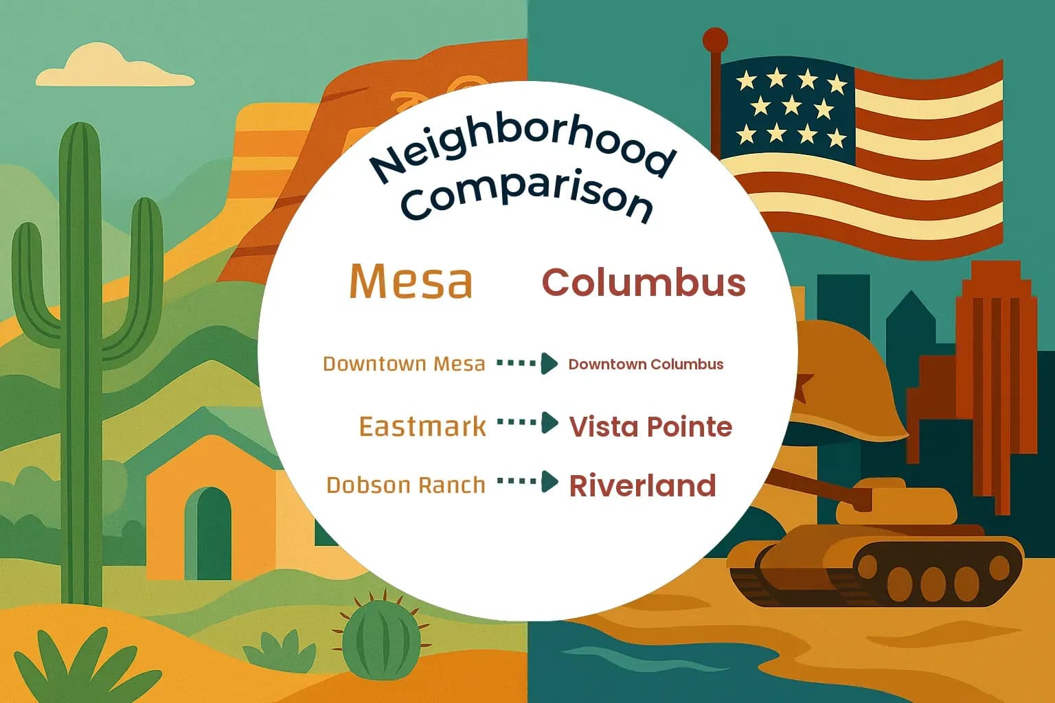 Mesa vs Columbus Neighborhood Comparison