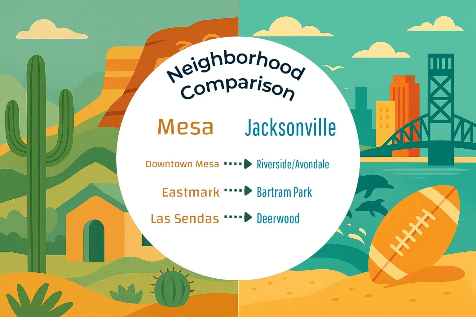 Mesa vs Jacksonville Neighborhood Comparison