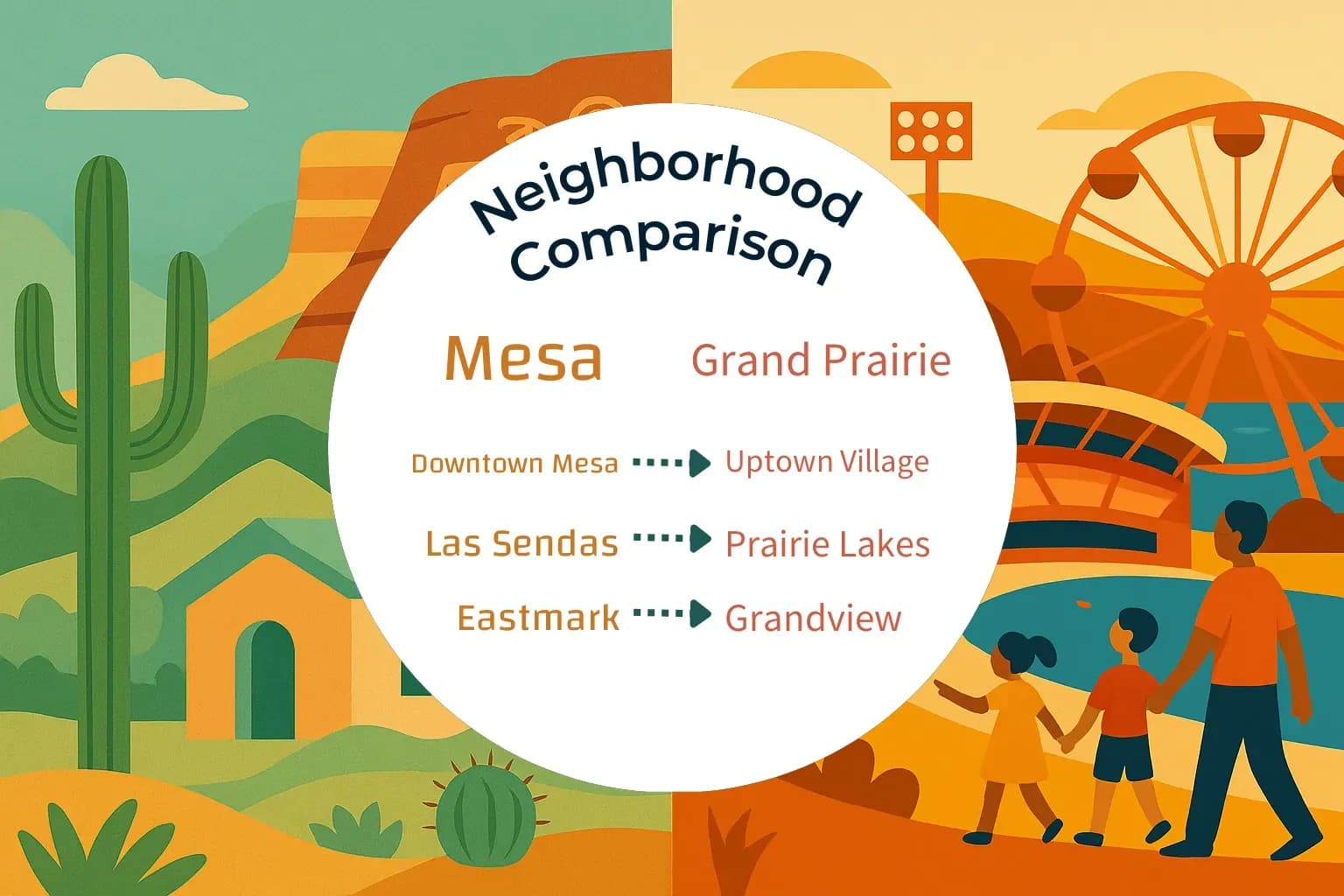 Mesa vs Grand Prairie Neighborhood Comparison