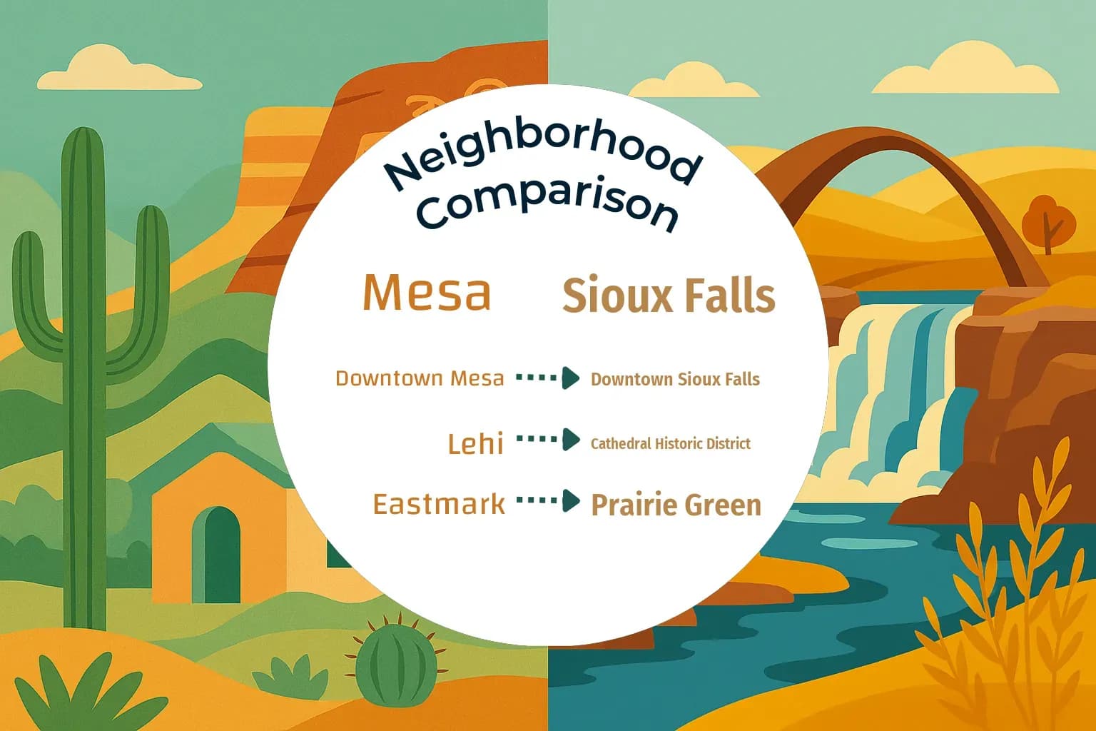 Mesa vs Sioux Falls Neighborhood Comparison