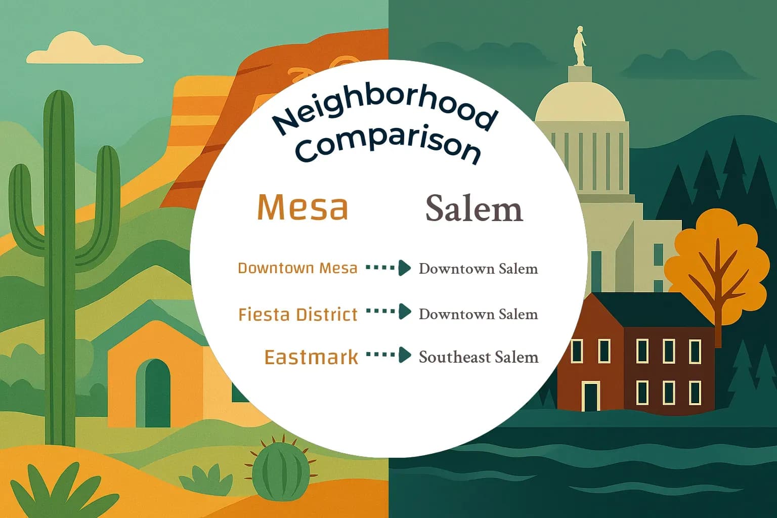 Mesa vs Salem Neighborhood Comparison