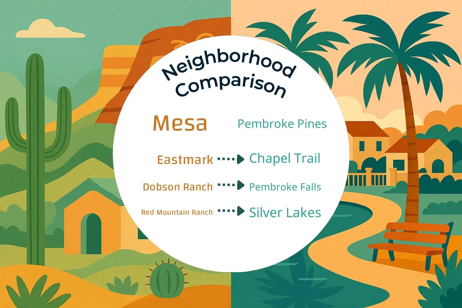 Mesa vs Pembroke Pines Neighborhood Comparison