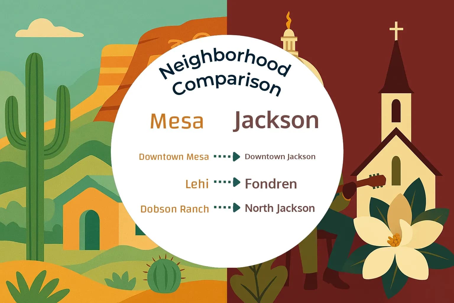 Mesa vs Jackson Neighborhood Comparison