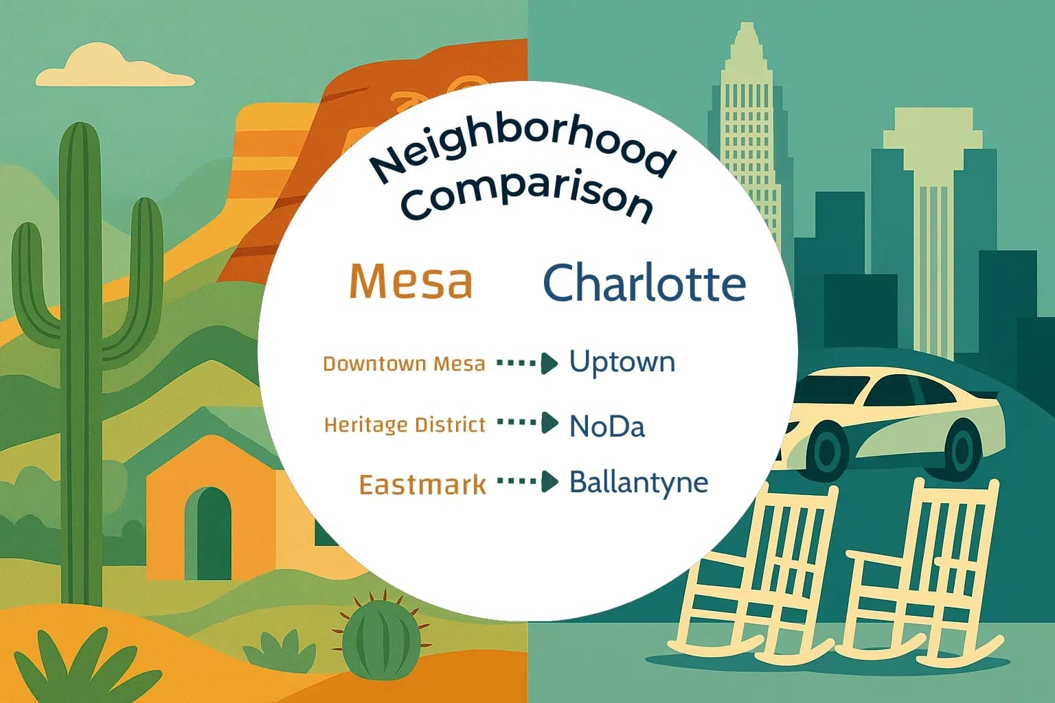 Mesa vs Charlotte Neighborhood Comparison
