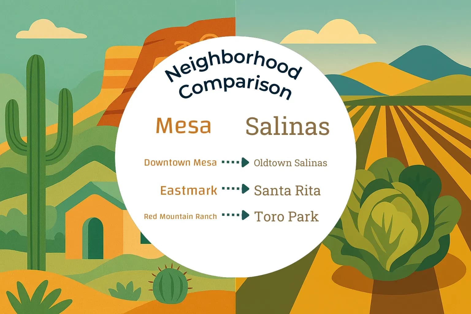 Mesa vs Salinas Neighborhood Comparison