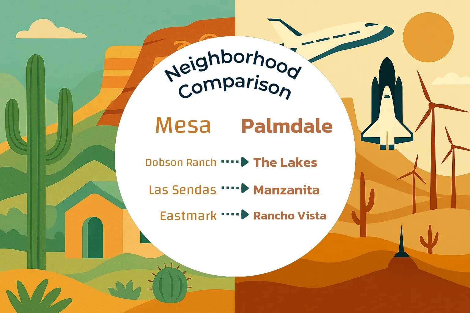 Mesa vs Palmdale Neighborhood Comparison