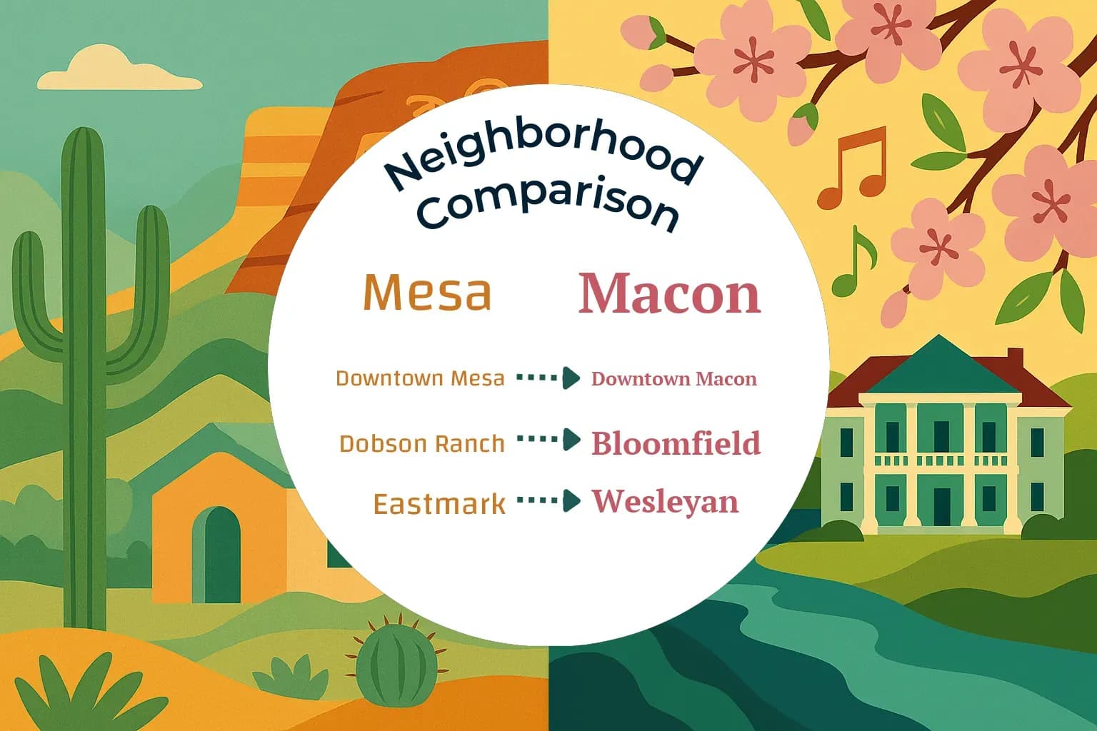 Mesa vs Macon Neighborhood Comparison