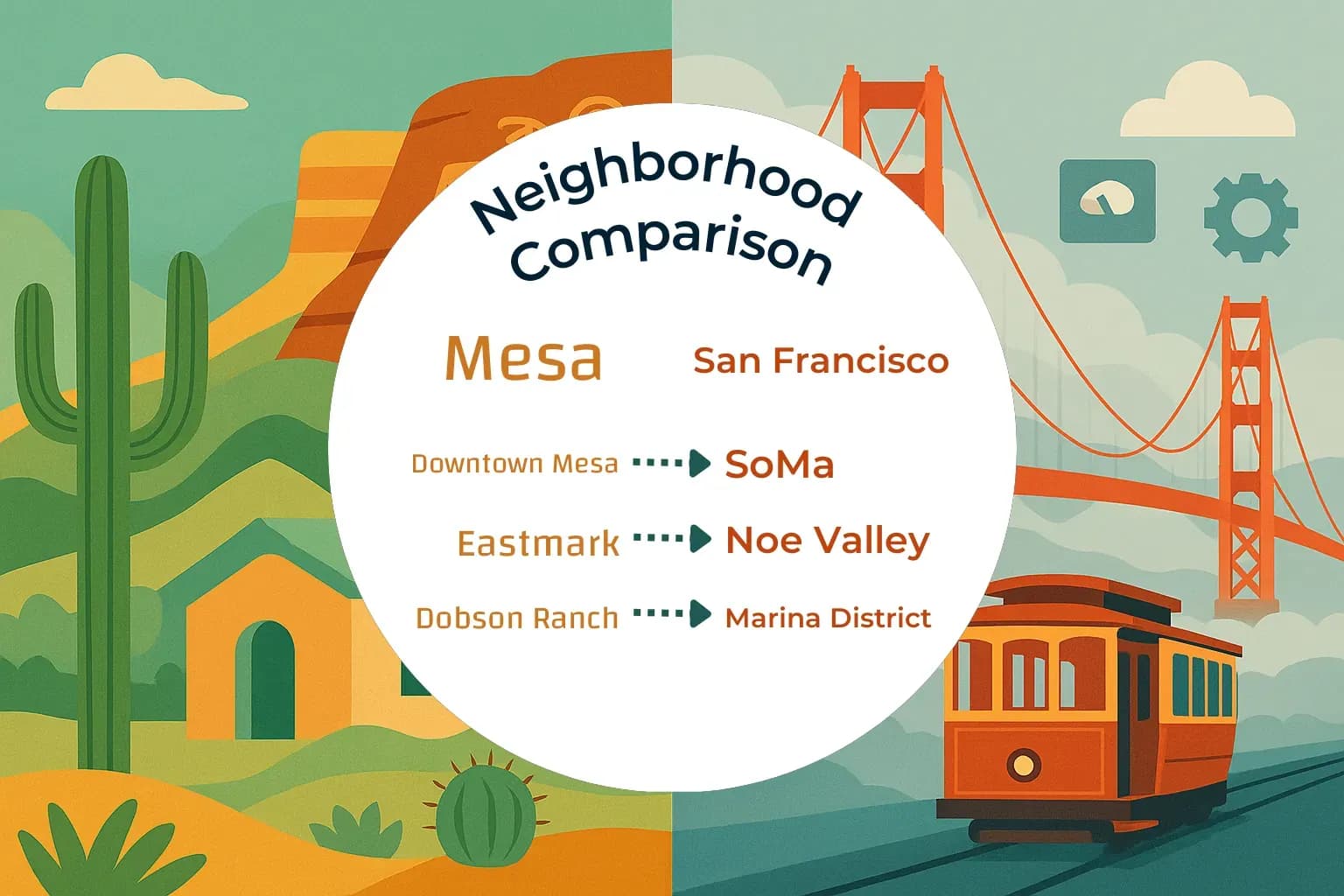 Mesa vs San Francisco Neighborhood Comparison