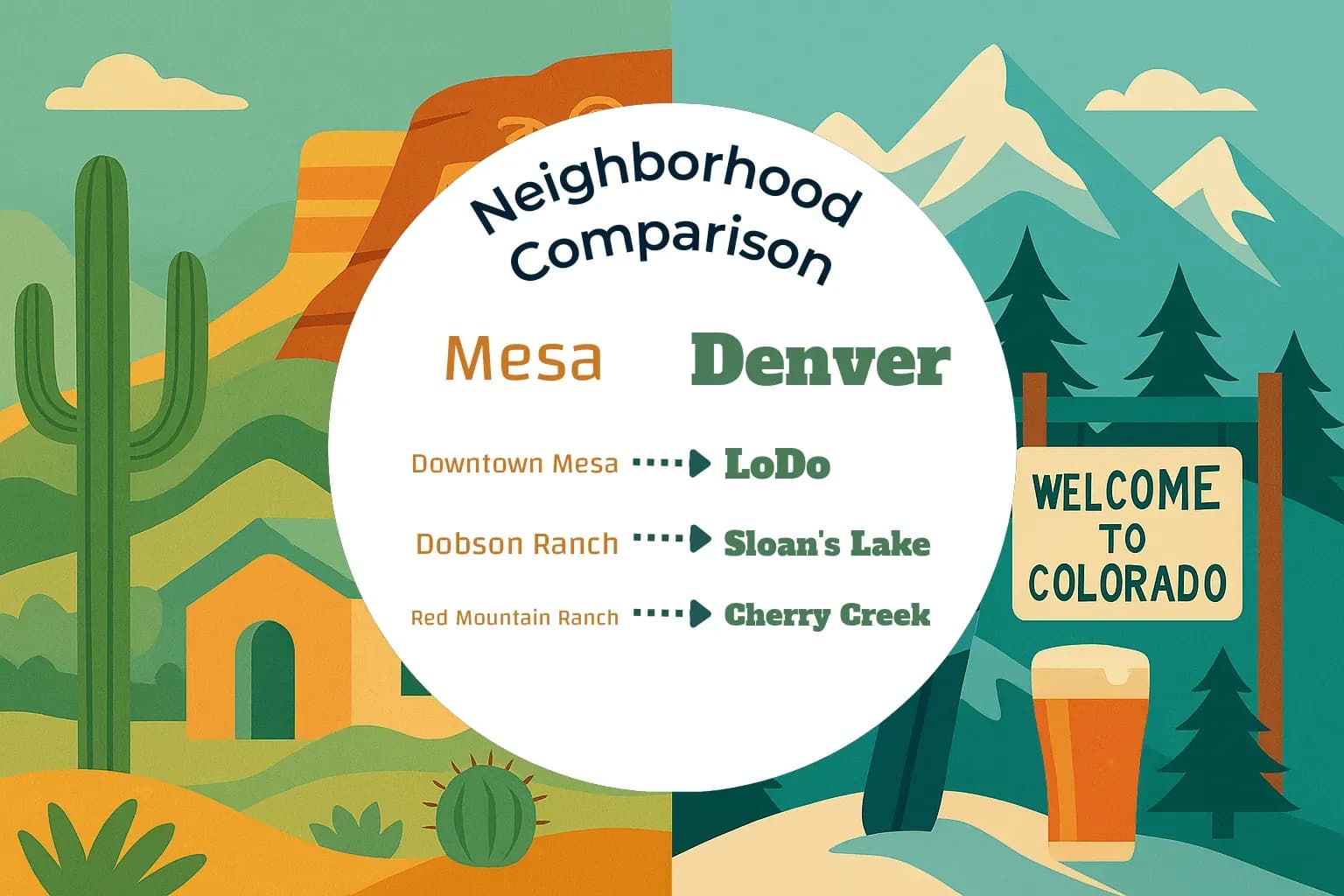 Mesa vs Denver Neighborhood Comparison