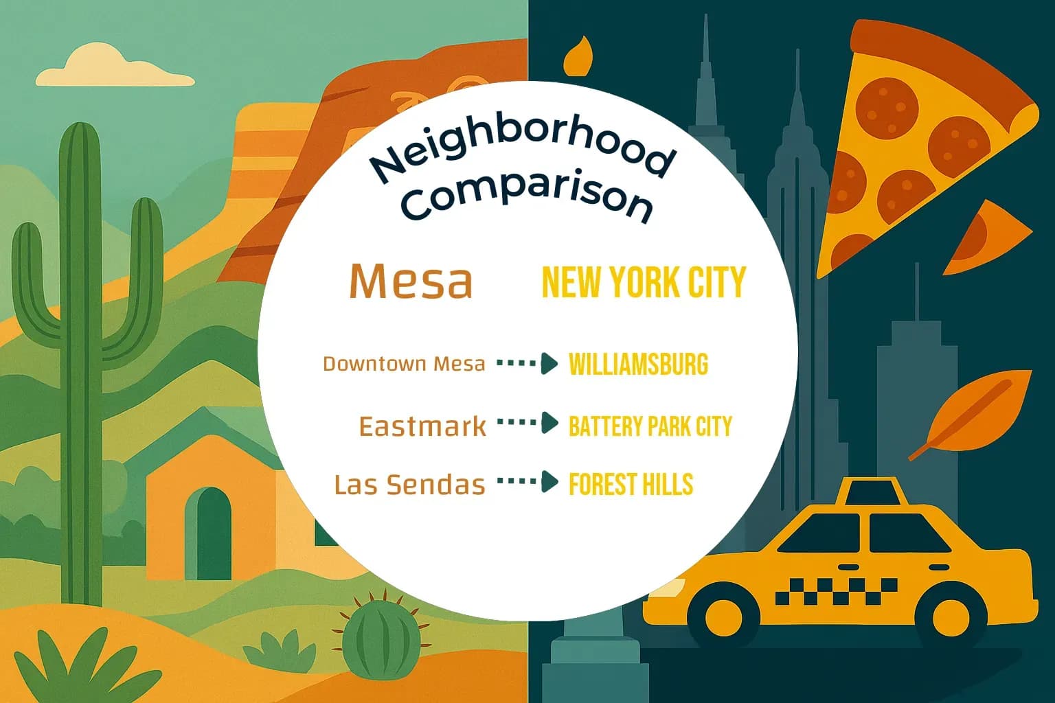 Mesa vs New York City Neighborhood Comparison