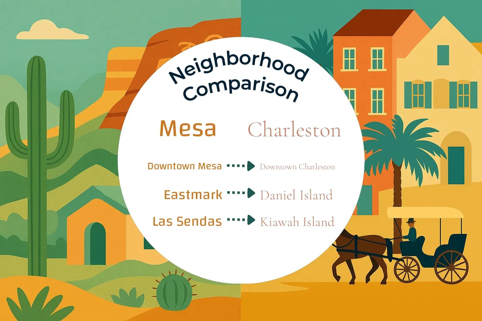 Mesa vs Charleston Neighborhood Comparison
