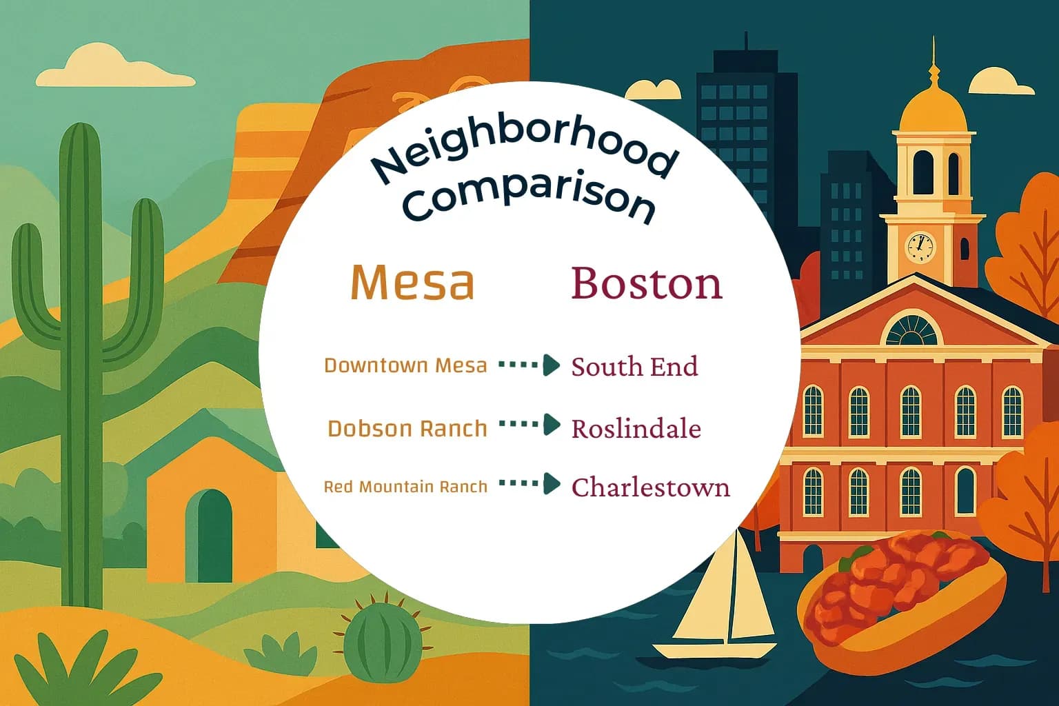 Mesa vs Boston Neighborhood Comparison