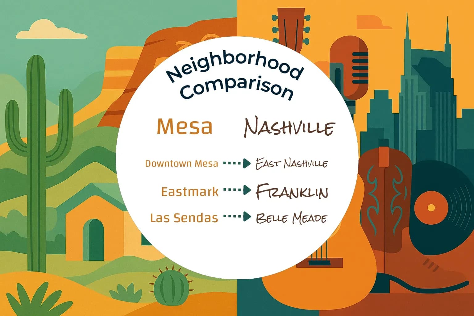 Mesa vs Nashville Neighborhood Comparison