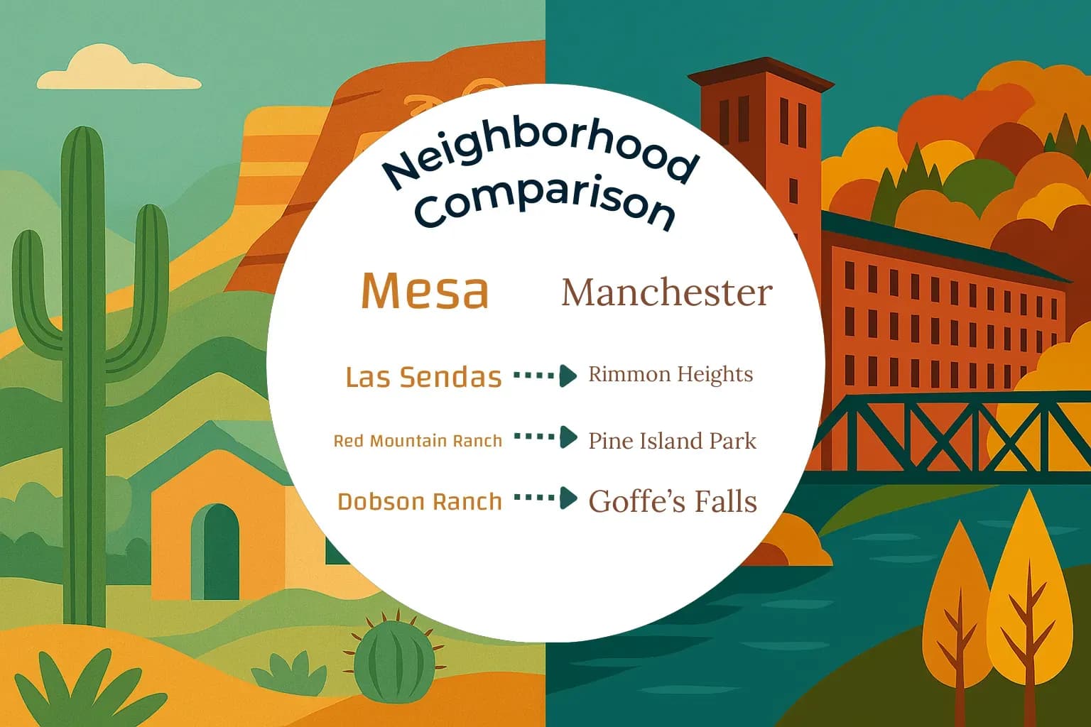 Mesa vs Manchester Neighborhood Comparison