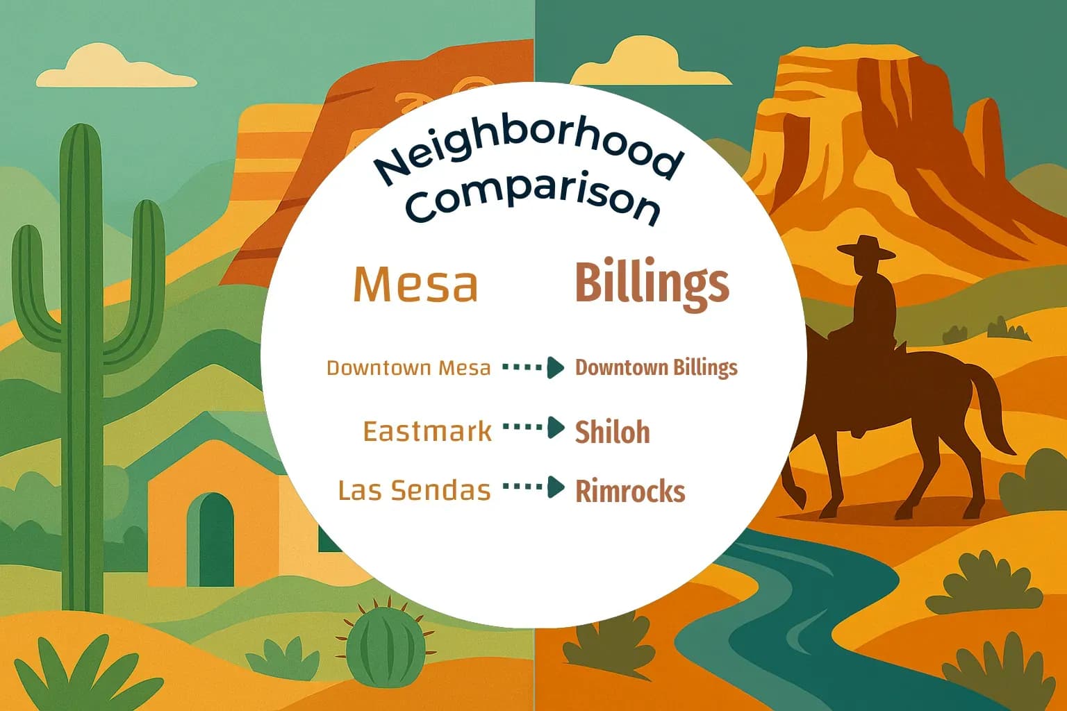 Mesa vs Billings Neighborhood Comparison