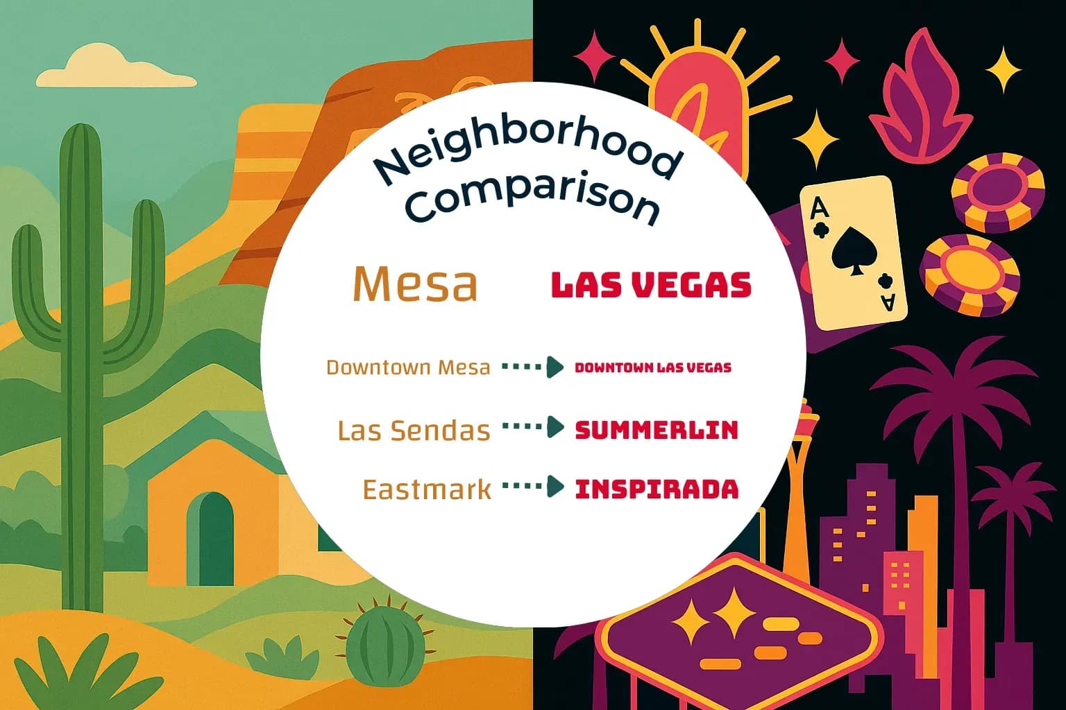 Mesa vs Las Vegas Neighborhood Comparison