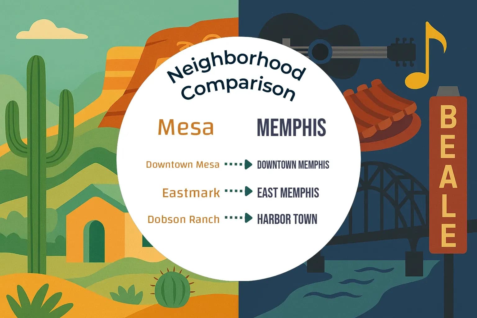 Mesa vs Memphis Neighborhood Comparison