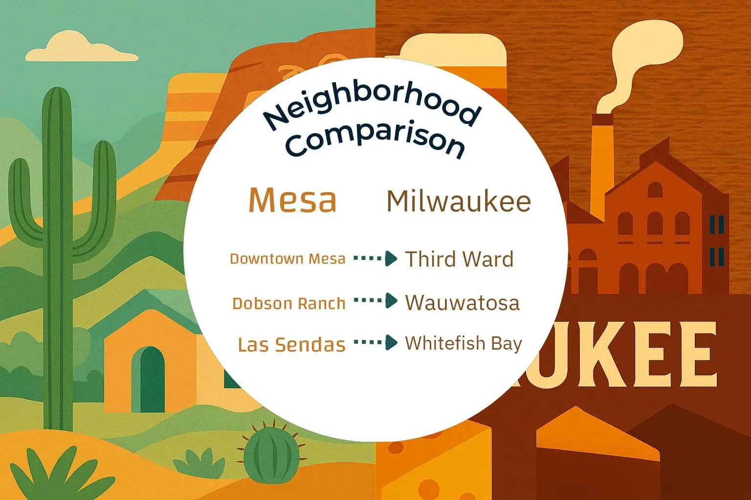 Mesa vs Milwaukee Neighborhood Comparison