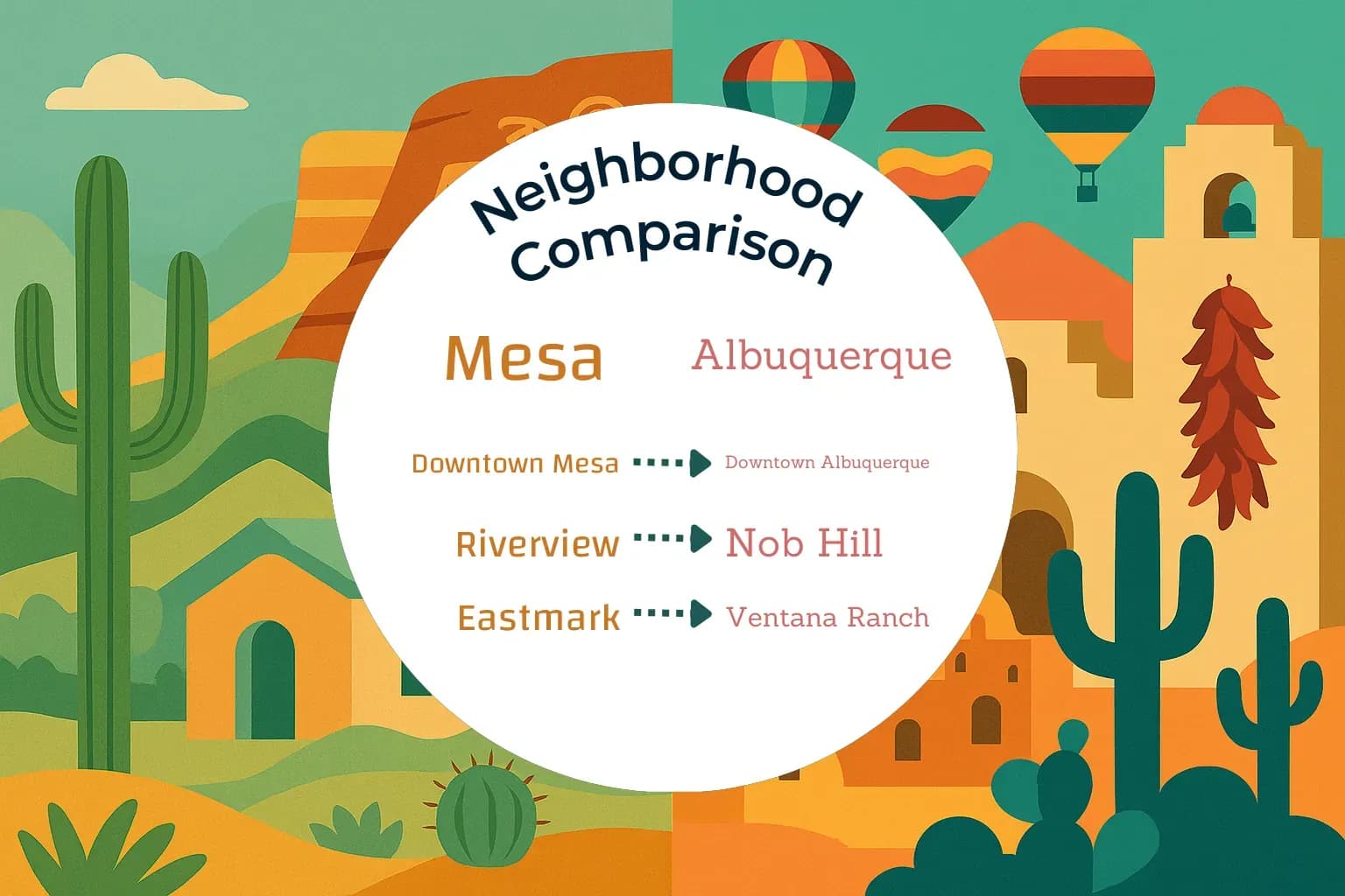 Mesa vs Albuquerque Neighborhood Comparison