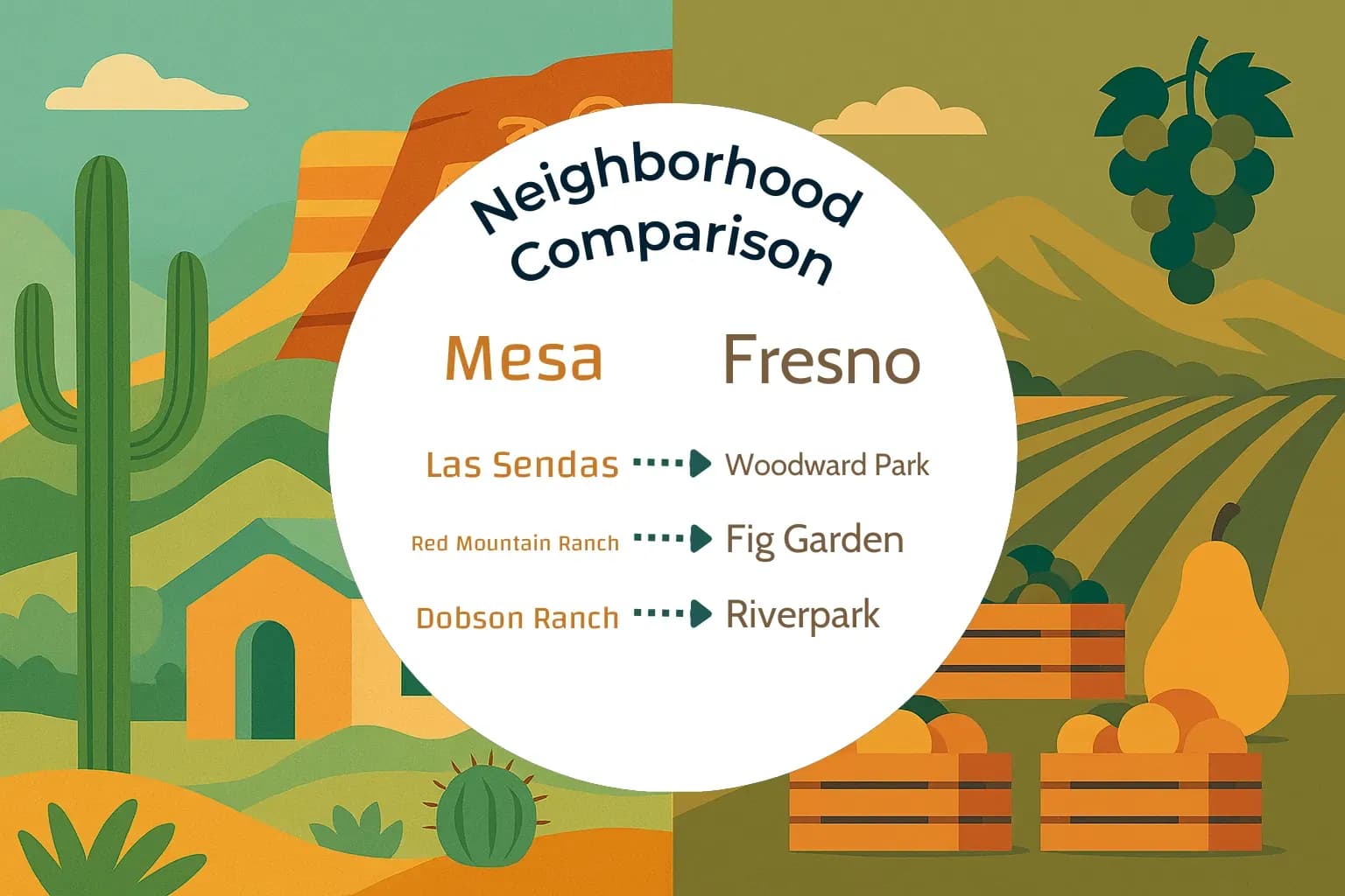 Mesa vs Fresno Neighborhood Comparison