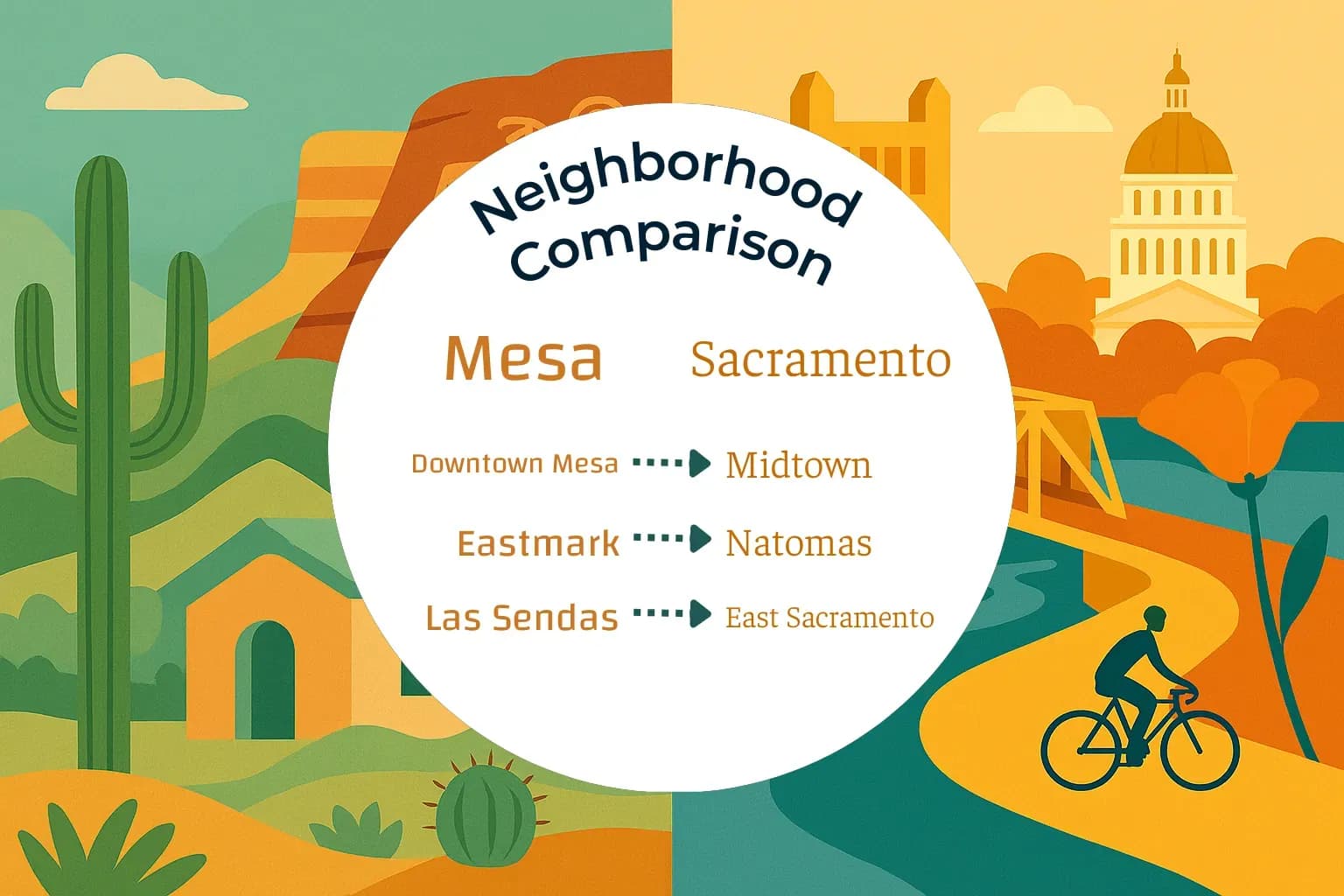 Mesa vs Sacramento Neighborhood Comparison