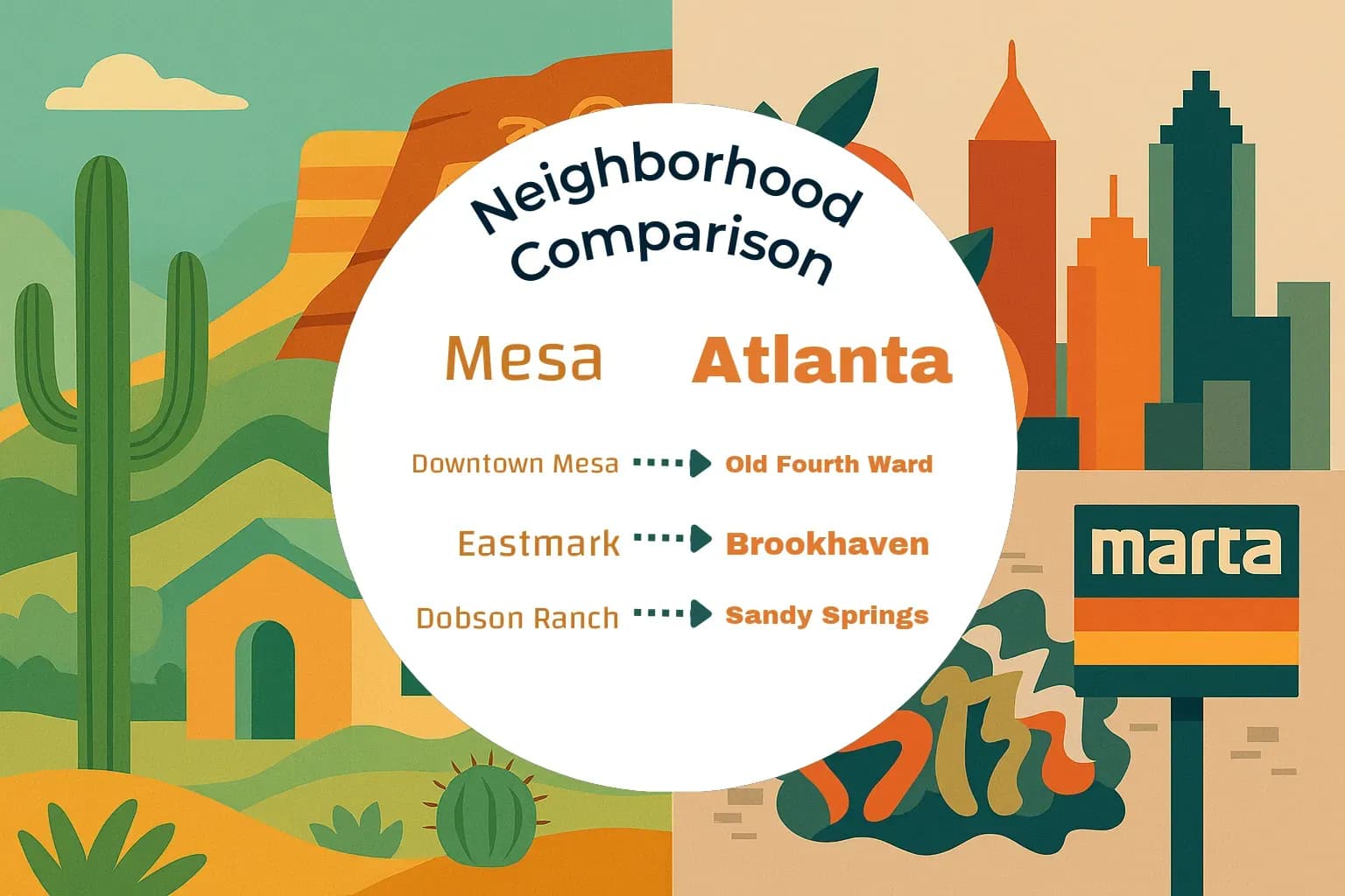 Mesa vs Atlanta Neighborhood Comparison