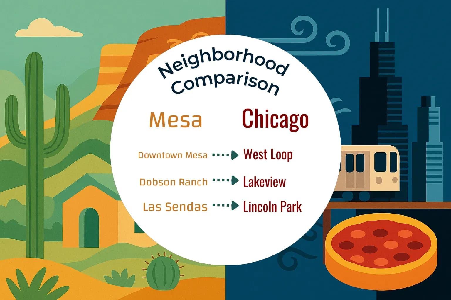 Mesa vs Chicago Neighborhood Comparison