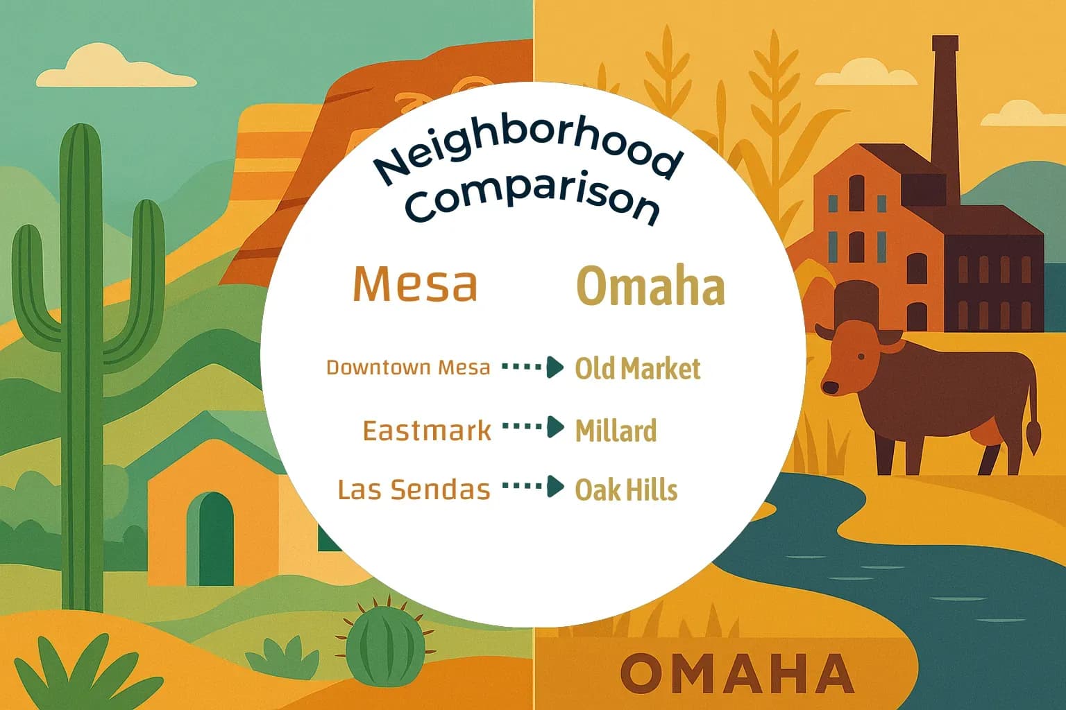 Mesa vs Omaha Neighborhood Comparison
