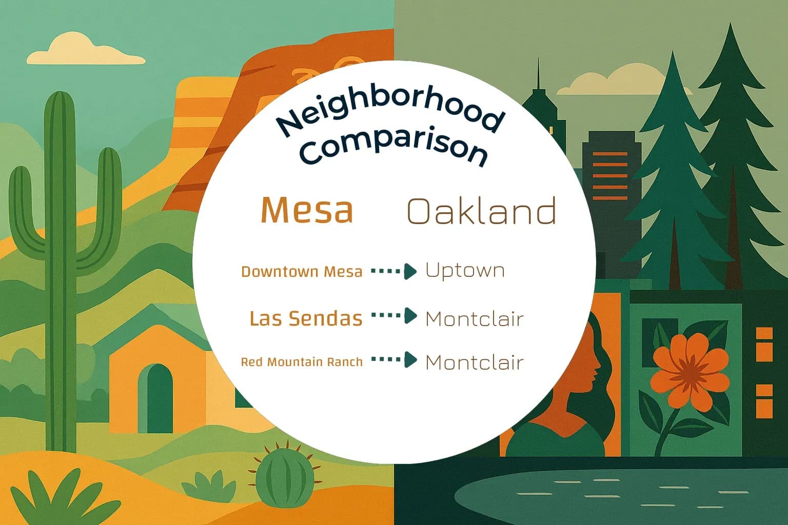 Mesa vs Oakland Neighborhood Comparison