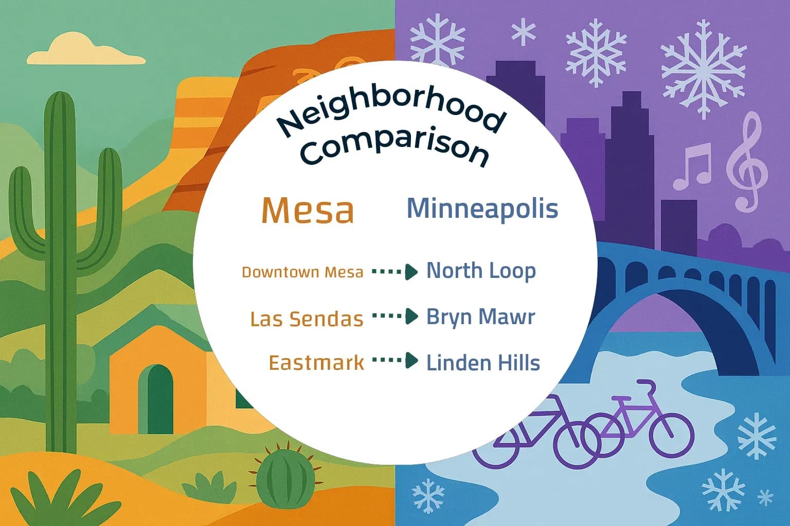 Mesa vs Minneapolis Neighborhood Comparison