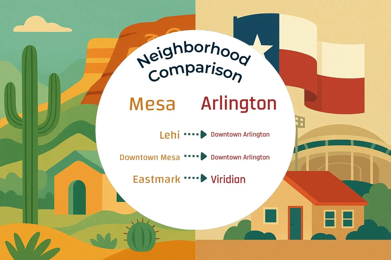 Mesa vs Arlington Neighborhood Comparison