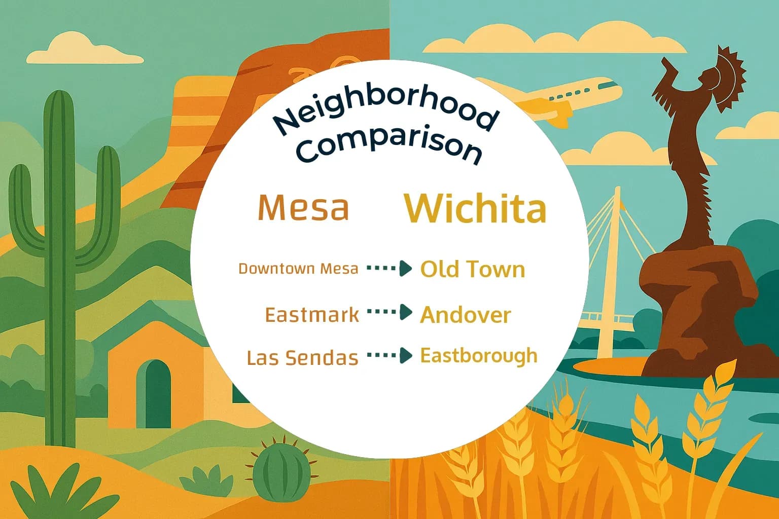 Mesa vs Wichita Neighborhood Comparison