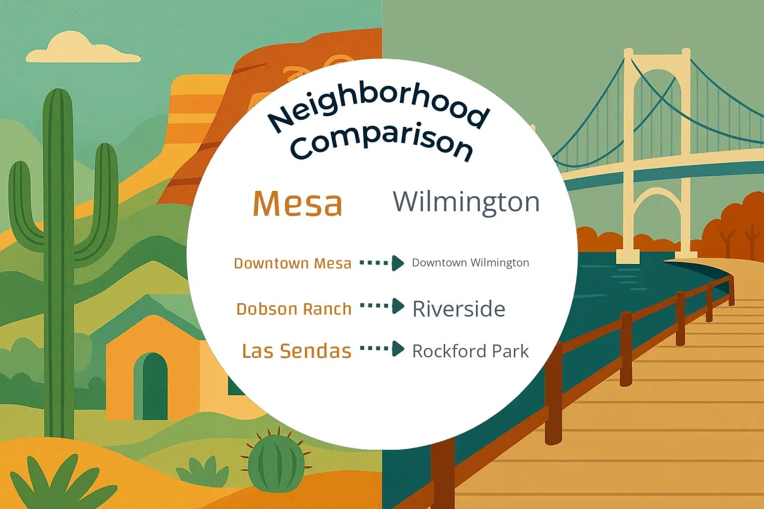 Mesa vs Wilmington Neighborhood Comparison