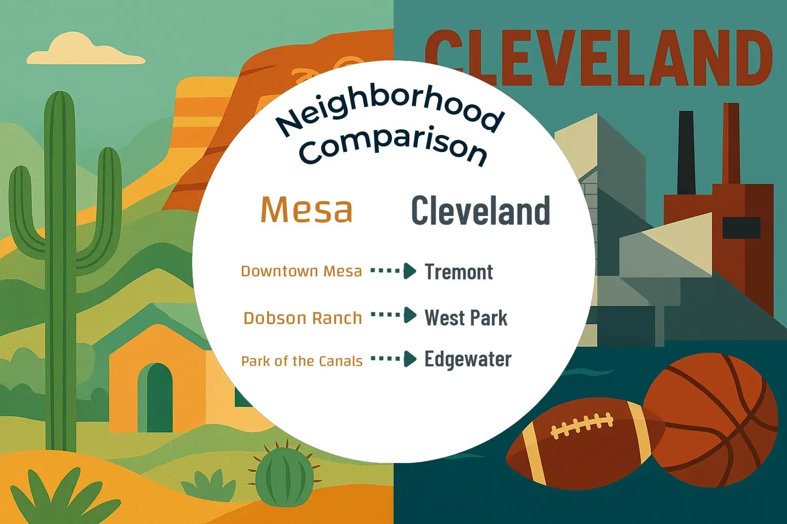 Mesa vs Cleveland Neighborhood Comparison