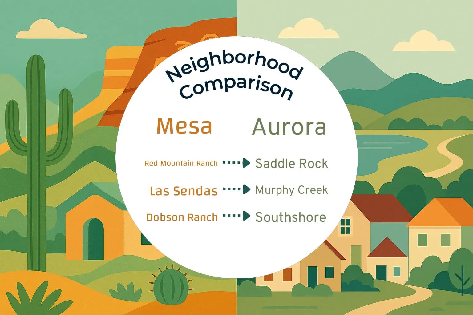 Mesa vs Aurora Neighborhood Comparison